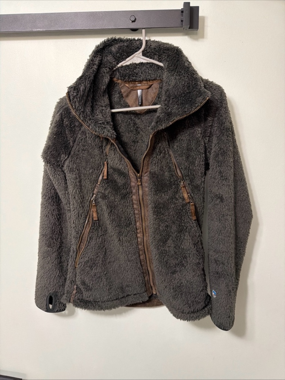 Kuhl Flight Performance Jacket Women S Sherpa Fleece Zip-In Hood Apres-Ski